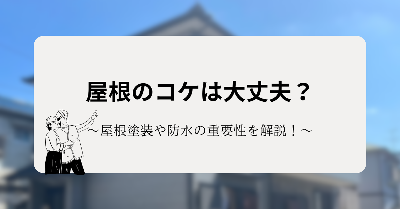 屋根の苔（コケ）は大丈夫ですか？！屋根塗装や防水の重要性を解説！