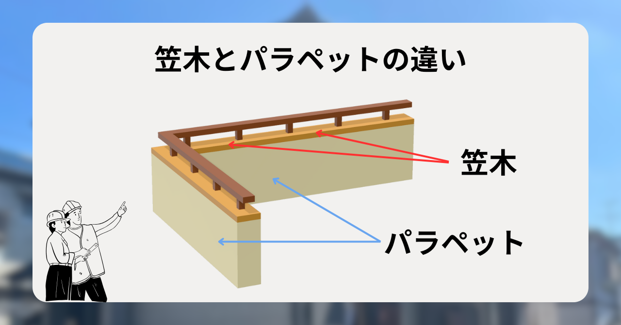 笠木とパラペットの違い