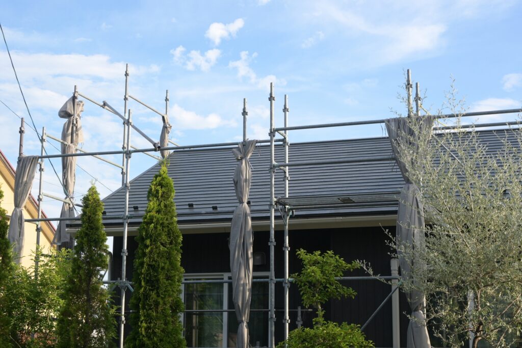 屋根足場 イメージ