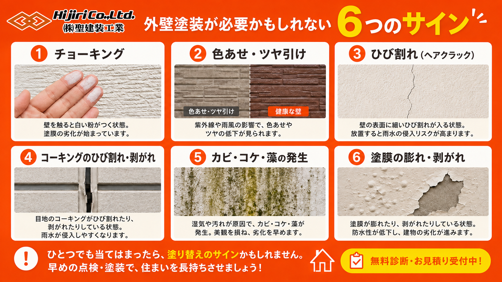 富田林市で外壁塗装を考えるなら、まず確認したい劣化サイン