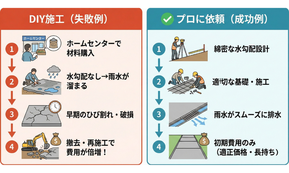 DIYで「駐車場」を作るのは危険！