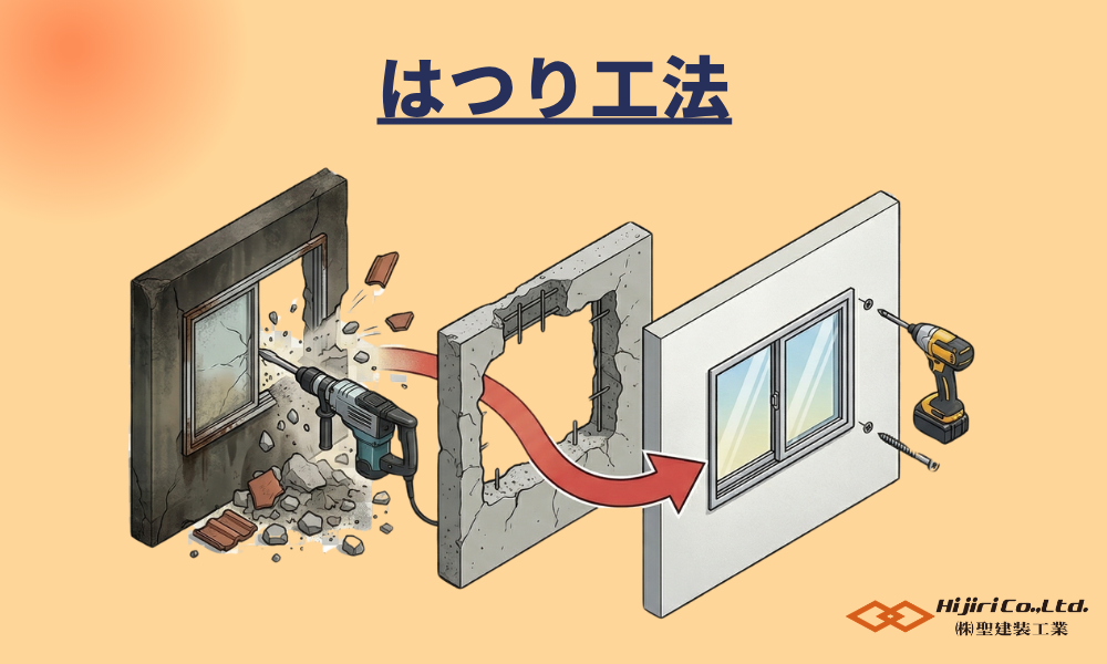 3. はつり工法（壁カット）｜窓のサイズを変えたい場合